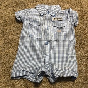 Columbia PFG baby boy romper 0-3 months